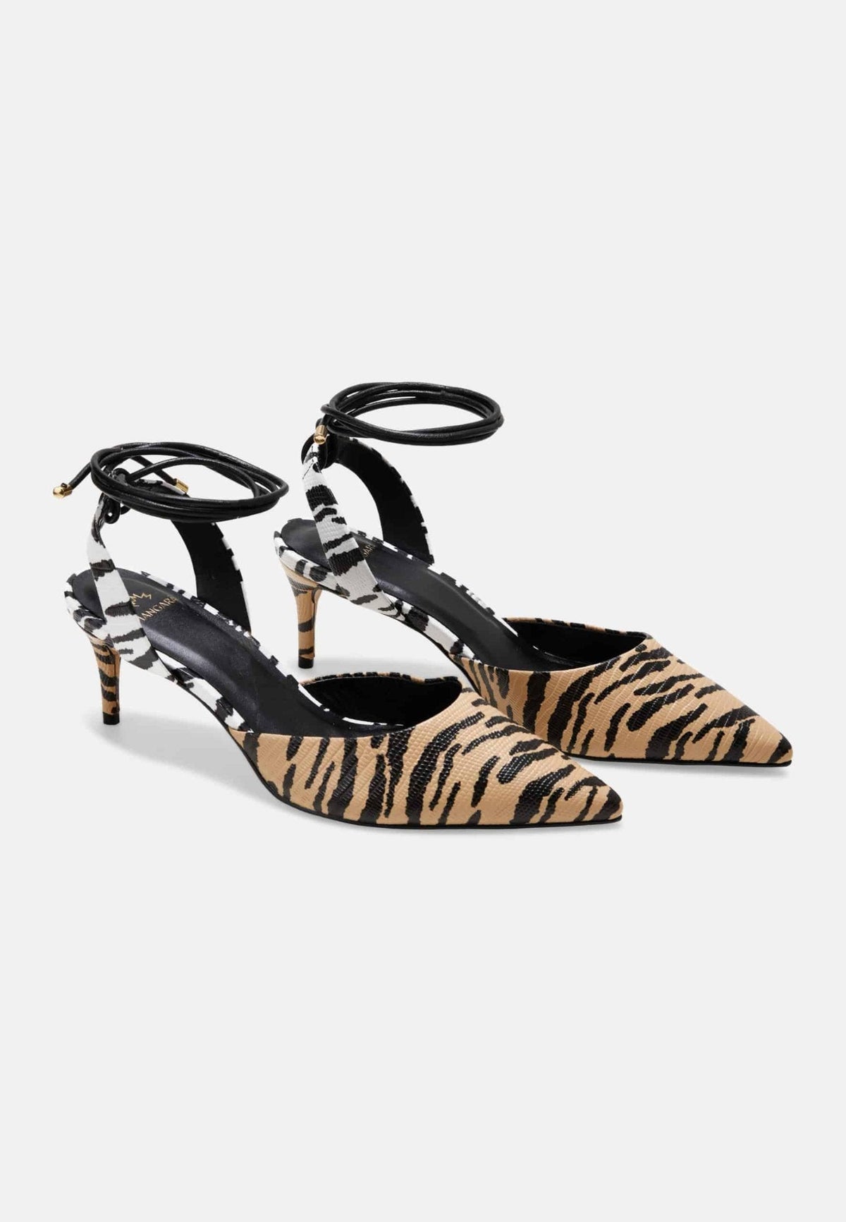 Jaborandi Animal Print Calf Leather Heels – 6.5cm Strappy
