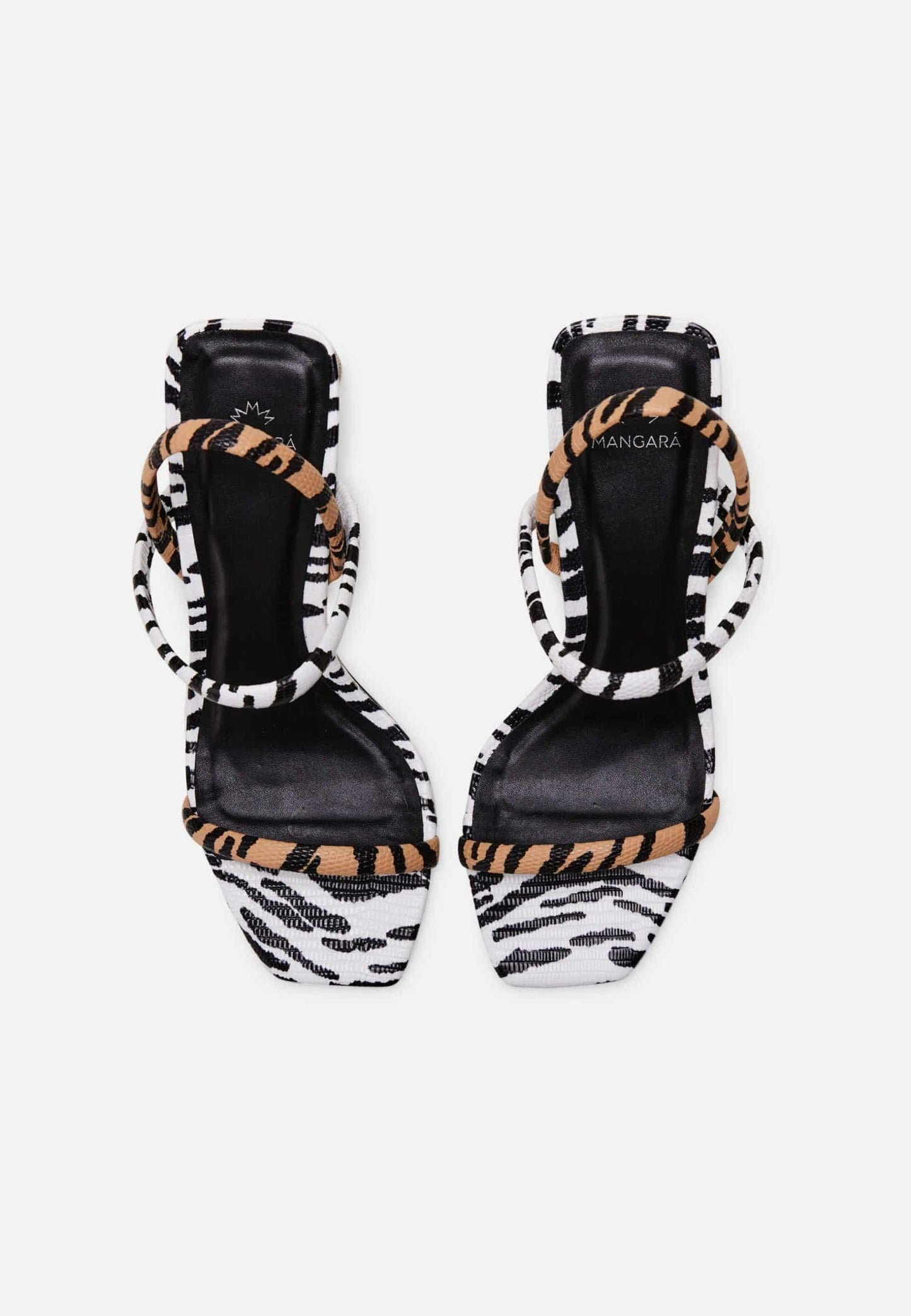 Palmito Animal Print Calf Leather Sandals – 6.5cm Block Heel